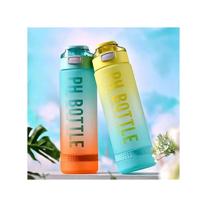 1 Litre PH Motivational Water Bottle,Superior manufacturing with premium materials and strict quality control makes this water bottle safe, smooth, durable, leak-proof and scratch resistant.