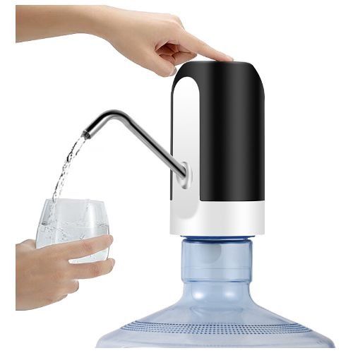 Electric Automatic Water Dispenser Pump Rechargeable.Convenience:no need to move to a traditional water dispenser like before, that is heavy. Easy to install, one key to dispense water, easy to drink.