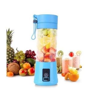 Portable juice blender.This 3-speed blender comes with a powerful 30W motor that has an overheat protection feature that runs the copper color cutting blades.
