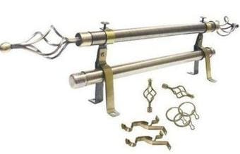Curtain rods.made of high quality solid iron, with anti-rust coating, sturdy and durable.