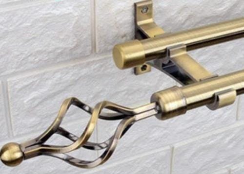Curtain rods.made of high quality solid iron, with anti-rust coating, sturdy and durable.