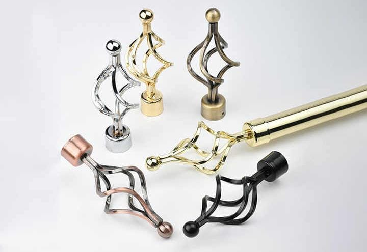 Curtain rods.made of high quality solid iron, with anti-rust coating, sturdy and durable.