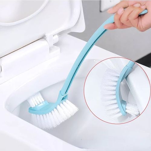 TOILET BRUSH.Double Sided Toilet Brush And Holder, Professional cleaning set with dense bristles and strong handle, you can reach hard-to-reach areas with perfect cleaning results.