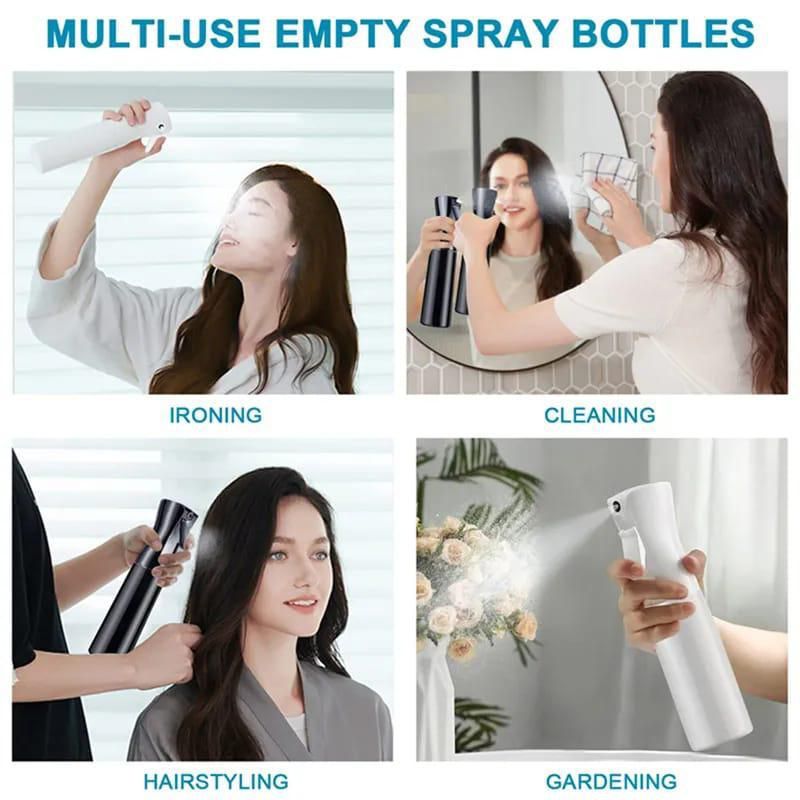 Mist spray bottle,can be used as oil bottle.can be used for various household and beauty purposes including cleaning, ironing, hairstyling,watering plants,dispensing air fresheners, misting essential.