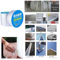 Waterproof wall crack, roof ,tanks repair tape. High temperature and pressure resistant size 5meters*50mm*1mm.