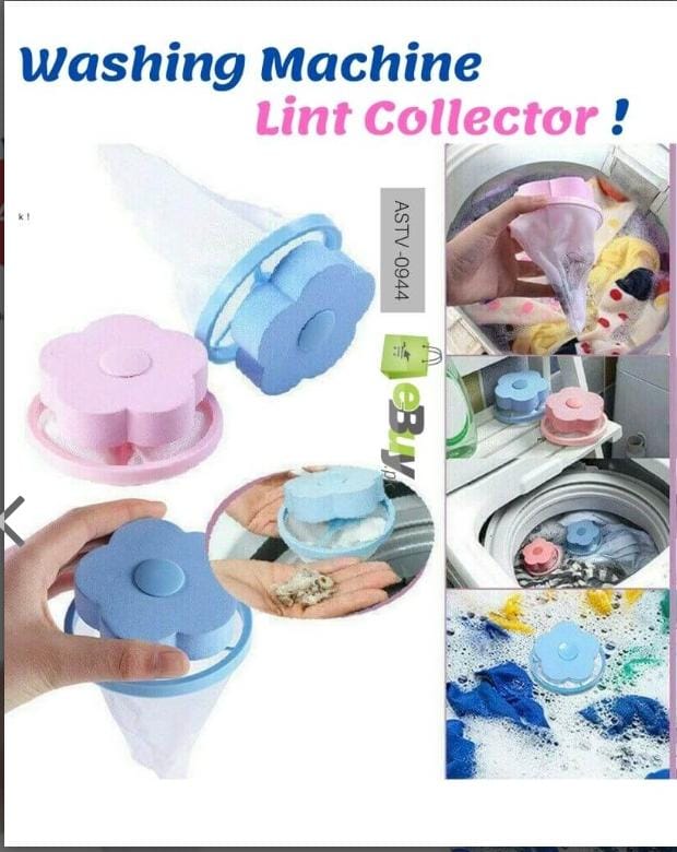LINT COLLECTOR. Washing machine lint collector. Collect excess pet hair and lint into the net. Easy to use. Floats right on top of the clothes. Stops lint from clogging laundry tub or sink.
