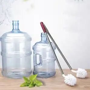 L-Shaped barrel magic brush. Comfortable handle of bucket cleaning brush with holder is extended to 25 inch long and equipped with 304 stainless steel.