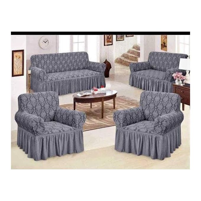 JACQUARD LOOSE COVERS. High-Quality Luxurious Stretchable Turkey Sofa Covers,Perfect Fit with Stretchable Fabric,Protect and Preserve. 5 Seater, 7 Seater.