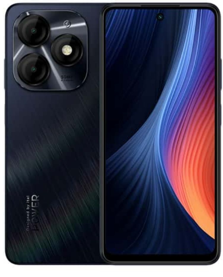 Itel p55 smartphone , 50mp clear rear camera , UpTo 256 gb internal storage, UpTo 16gb extended Ram,5000mAh battery capacity that can last UpTo 4 days standby, dual sim
