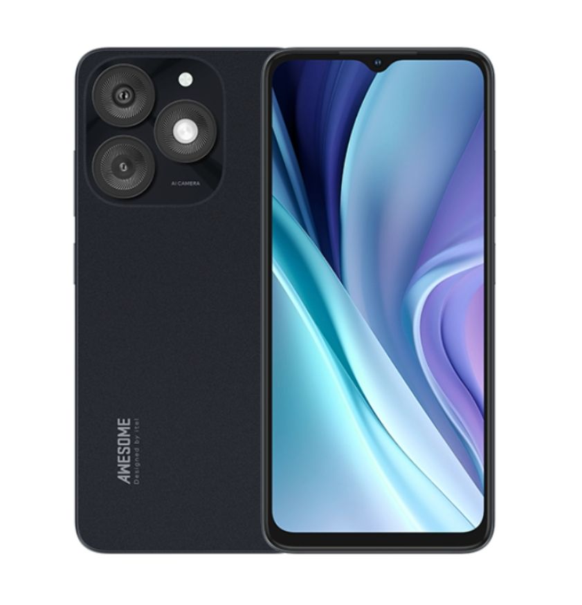 Itel A50 smartphone ,comes with itel pods 6.6" led crystal display size, 5000mAh battery capacity that can last UpTo 4 days standby, 8mp rear camera and 5 Mp front selfie camera , water drop display