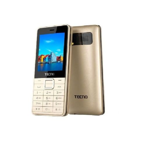 Tecno T402( Triple SIM Cards),1.77" Display,mem Card Slot Up To 32GB,FM Radio //BLACK,GOLD