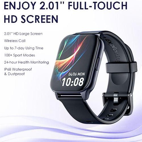 Oraimo Watch 4 Plus BT Call 2.01'' HD Large Screen Smart Watch,can withstand power for more than 4 days