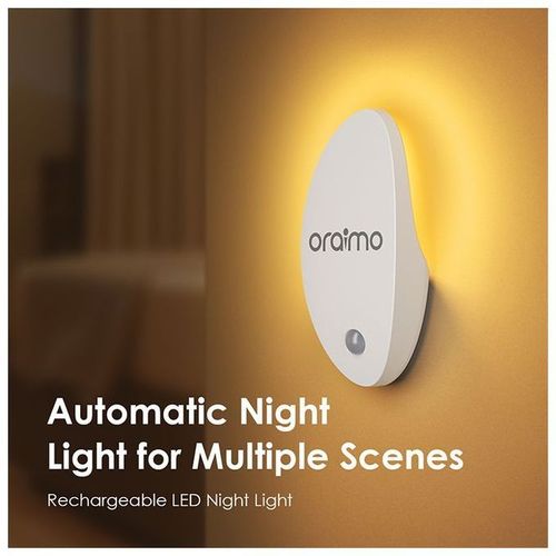 Oraimo Automatic Magnetic Smart Night Multiple Light Scene,has a clear light system that changes colour