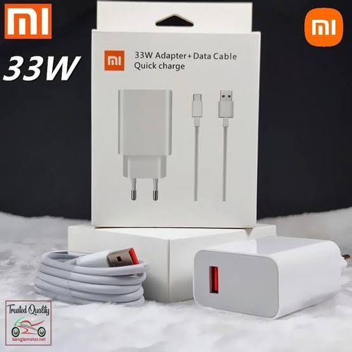 XIAOMI 33W Super Fast Charger For Redmi such as redmi 12c, 13c,10c and above, it can charge as fast as one hour at a very faster rate