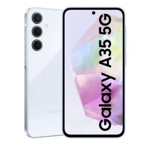 Samsung GALAXY A35 5G,SUPER AMOLED 6..6" INCHES DISPLAY,8GB RAM/256GB ROM,50MP,5000MAH,ANDROID 14, the battery can last upto 4 days ,free charging adapter