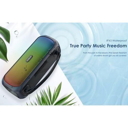 Oraimo Boom OBS-75D Bass Go Boom Speaker,wireless speaker that has an incredible tremble and base sounds .can withstand power for upto 7 days standby,modern design ,simple and good quality and durable