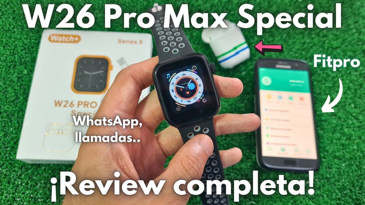 W26 PRO MAX SMARTWATCH SERIES 8, WEBW26 Ultra Max is designed as a stylish Smart Watch with Earbuds. It has a 1.44-inch display and a durable alloy vacuum plating case. It has many functions such as B