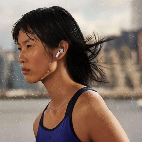 Apple wireless airpods ,has got a noise cancellation system ,good quality sound system.incredible bass for music and audio .can withstand power for a long period of time