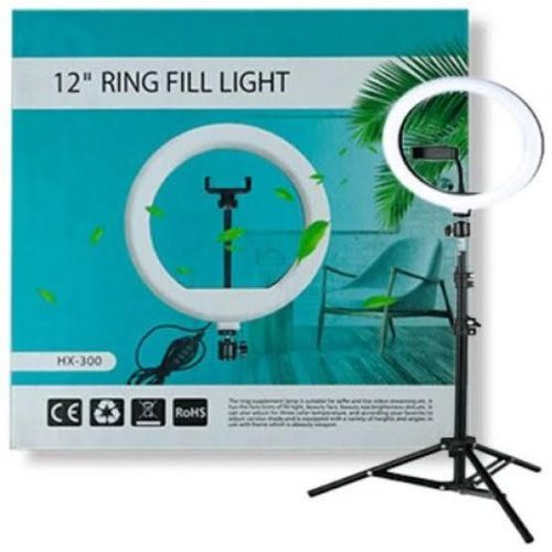 12 Inches LED Ring Light with 2M Tripond Stand.. 12 Inches Big LED Ring Light for Camera, tiktok ,YouTube , Video Vlogging and Makeup,  with 2M long tripond stand