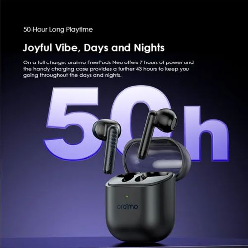 Oraimo In ear FreePods Neo Half In Ear True Wireless Earbuds, deeper bass system , can manage all cals via receiving and ending through a sensor