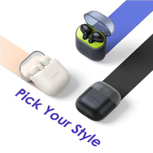 Oraimo In ear FreePods Neo Half In Ear True Wireless Earbuds, deeper bass system , can manage all cals via receiving and ending through a sensor