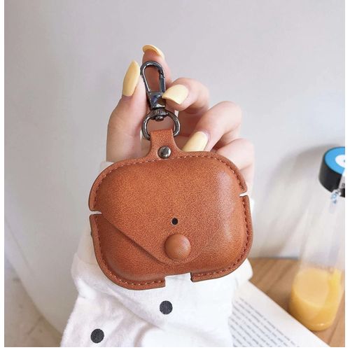 LEATHER CASING FOR AIRPODS PRO ,PROTECTS THE PODS FROM LOSS OR DAMAGE AND GETTING DIRT