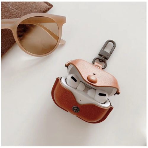 LEATHER CASING FOR AIRPODS PRO ,PROTECTS THE PODS FROM LOSS OR DAMAGE AND GETTING DIRT