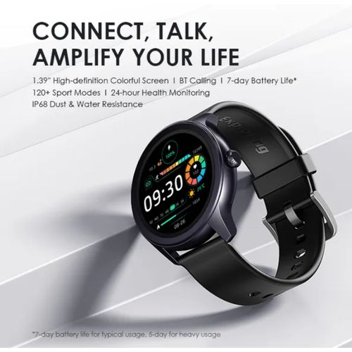 Oraimo Watch 2R HD Bluetooth Calling 1.39‘’ TFT Large Screen IP68 Waterproof Smart Watch,can manage all calls via receiving and ending