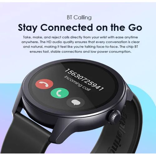 Oraimo Watch ER 1.43'' AMOLED IP68 Smart Watch, always on display feature due to it's amoled screen type, can manage all calls via receiving nd ending , can withstand battery for long hours upto 10day