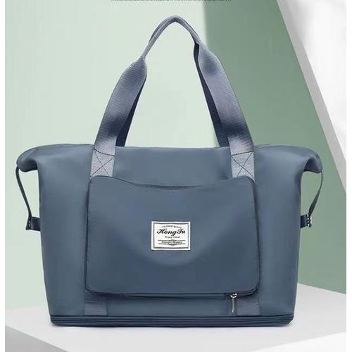 Large-Capacity Waterproof Foldable Expandable Travel Bag,extended upto 10cm. can be folded and packed in a bag to be used later