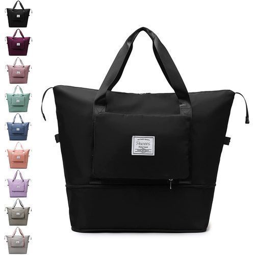 Large-Capacity Waterproof Foldable Expandable Travel Bag,extended upto 10cm. can be folded and packed in a bag to be used later