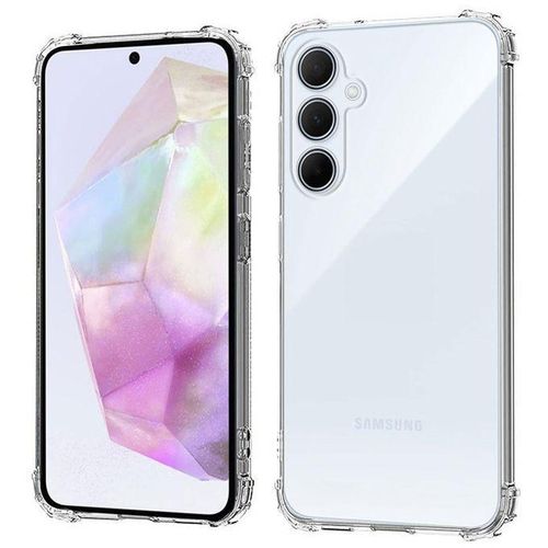 Clear Back Cover Case for Samsung Galaxy A55 5G Shockproof Soft TPU Case, has got camera lens protection design