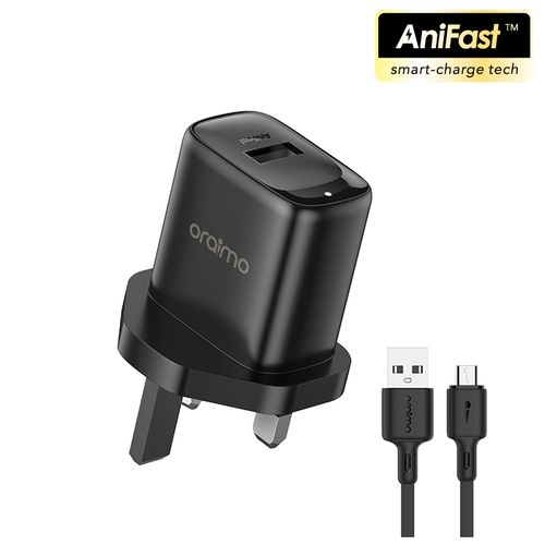 Oraimo FAST Android Charger Type C For Charging & Data Transfer USB Cable Type C For OPPO , XIAOMI Redmi 12C, Samsung Galaxy A15 & Tecno Spark 20