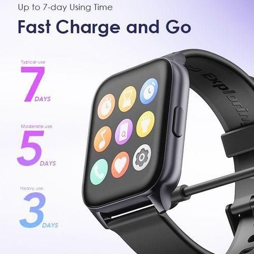 Oraimo OraimoWatch 4 Plus BT Call 2.01'' HD Large Screen Smart Watch, can manage all calls via receiving and ending .can withstand power for a long time upto 2 weeks standby
