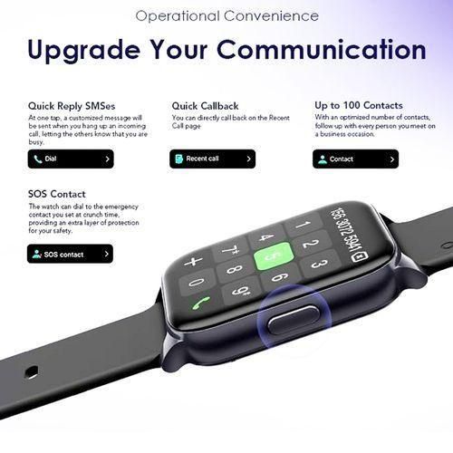 Oraimo OraimoWatch 4 Plus BT Call 2.01'' HD Large Screen Smart Watch, can manage all calls via receiving and ending .can withstand power for a long time upto 2 weeks standby