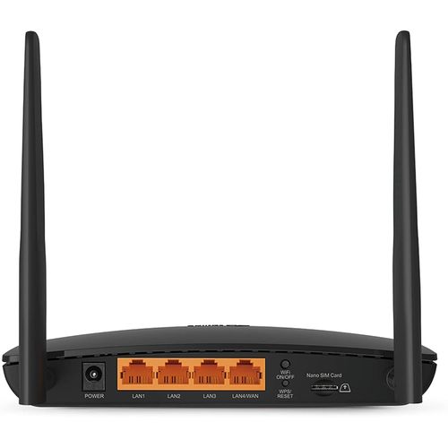 TP Link TL-MR6400 300mbit/s Wlan N 4g lte router 4g lte modem,supports sim card slot , the battery can remain standby incase of blackout