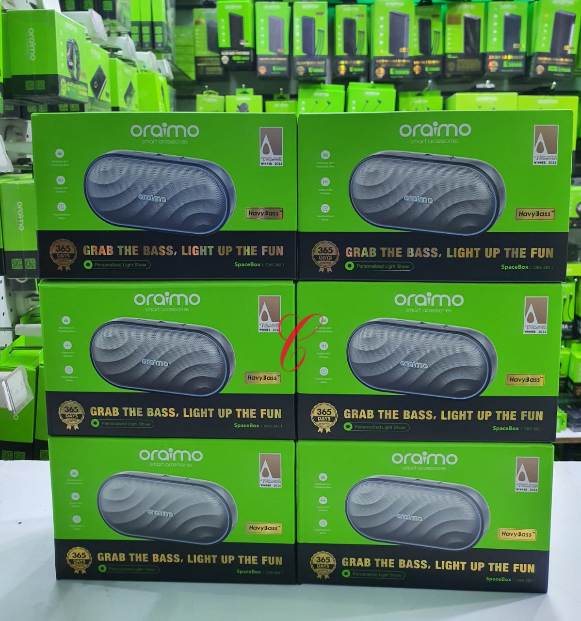 Oraimo spacebox wireless Bluetooth speaker OBS-382 8W personalised light shop speaker