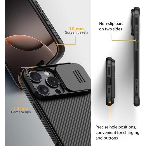 Nilkin iPhone 16 Pro Max Case with Camera Protection Cover, CamShield Pro Case for iPhone 16 Pro Max Slim Stylish Protective Case Compatible for iPhone 16 Pro Max 5G 6.9’’ - Black