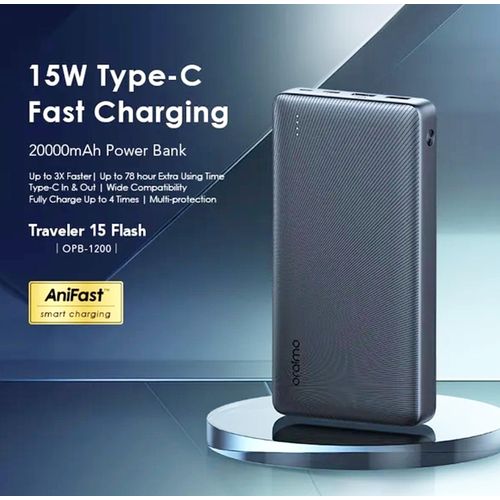 Oraimo TRAVELER 15 FLASH 20000mAh 15W QUICK CHARGE POWER BANK