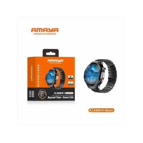Amaya Glamour 1 Smart Watch With Bluetooth Calling 5.0 ASW-01, can withstand power for a very long time upto 2 weeks standby. compatible with all kind of phones