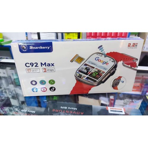 SmartBerry C92 Max Watch Dual Camera 4G SIM With Phone Call, WIFI, GPS, Video, Ultra Smartwatch.