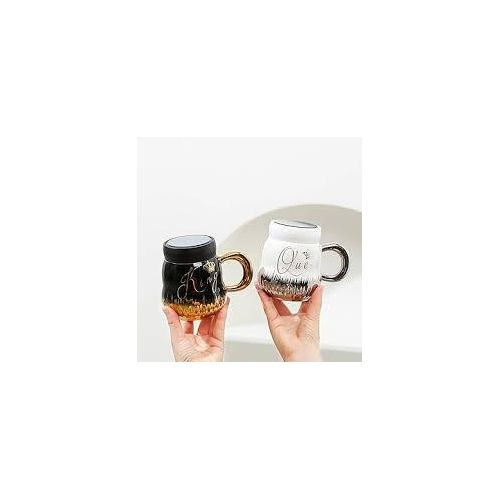 Designer Logo Silver and Gold Gift Cups with mirror,comes well packed in a box
