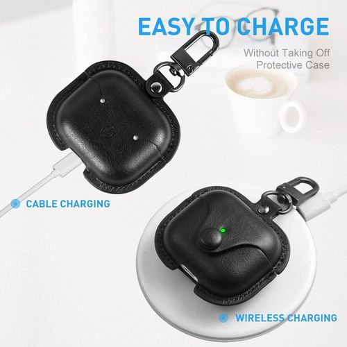 For apple Airpods 3 Case Leather, Airpods 3rd Case Cover AirPod Gen 3 Protective Cover. protects the pods from dirt