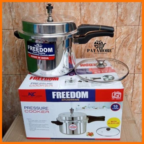 FREEDOM PRESSURE COOKER WITH GLASS LID WITH A CAPACITY OF 5 LITRES