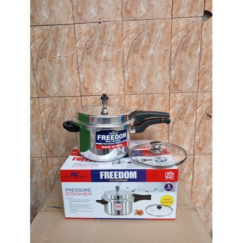 FREEDOM PRESSURE COOKER WITH GLASS LID WITH A CAPACITY OF 5 LITRES