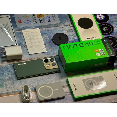 Infinix Note 40 PRO 256GB+16GB (8+8)GB RAM 6.78" Screen Dual SIM Smartphone 5000mAh Battery 70W Charging 108MP Camera Android 14 MediaTek Helio G99 Ultimate Smart Phones