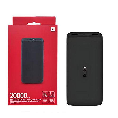 DISCOUNTED OFFER!! MI 20000mAh XIAOMI Redmi Powerbank -74Wh,18W,3.6A, Rapid Charging,Dual USB Outputs(2 Devices at Once),Micro-USB & Type-C Input,Portable Travel Charger for iOS & Android -
