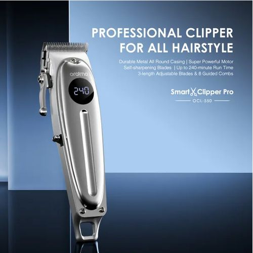 Oraimo SmartClipper Pro Cordless Hair Clipper4-length Adjustable Blade. leaves a very clean and classy shave afterwords