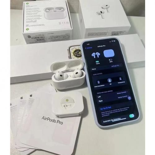 Apple AirPods Pro With MagSafe Charging Case Wireless Heaadphones/Earphones/Earbuds Bluetooth Headsets For Android And IPhone. compatible with all phone models.