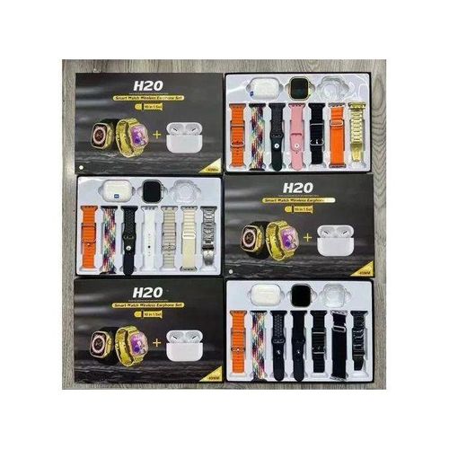 ORIGINAL H20 Ultra Smart Watch with Bluetooth wireless earphones BEST IN Heart Rate Monitor,Blood Oxygen Monitor,Sleep Monitor AND Blood Sugar Monitor.Be in control of your Health